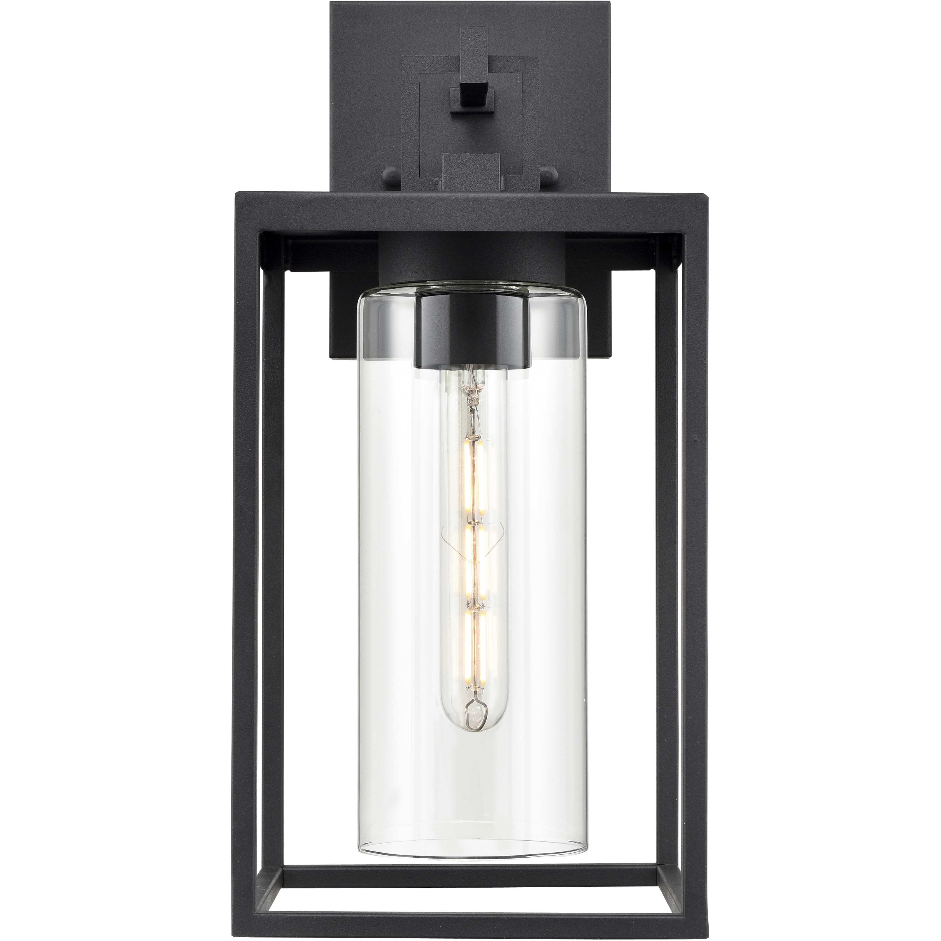 Ellway 1 Light 16 inch Textured Black Outdoor Wall Sconce